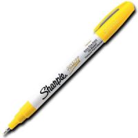 Sharpie 35530 Paint Marker, Extra Fine Marker Point Type, Yellow Oil Based Ink; Permanent, oil-based opaque paint markers mark on light and dark surfaces; Use on virtually any surface; metal, pottery, wood, rubber, glass, plastic, stone, and more; Quick-drying, and resistant to water, fading, and abrasion; Xylene-free; AP certified; Yellow, Extra Fine; Dimensions 5.00" x 0.38" x 0.38"; Weight 0.1 lbs; UPC 071641355309 (SHARPIE35530 SHARPIE 35530 SN35530 ALVINCO YELLOW OIL EXTRA FINE) 