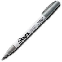 Sharpie 35533 Paint Marker, Extra Fine Marker Point Type, Silver Oil Based Ink; Permanent, oil-based opaque paint markers mark on light and dark surfaces; Use on virtually any surface; metal, pottery, wood, rubber, glass, plastic, stone, and more; Quick-drying, and resistant to water, fading, and abrasion; Xylene-free; AP certified; Silver, Extra Fine; Dimensions 5.00" x 0.38" x 0.38"; Weight 0.1 lbs; UPC 071641355330 (SHARPIE35533 SHARPIE 35530 SN35533 ALVINCO SILVER OIL EXTRA FINE) 