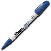Sharpie 35536 Fine Point Paint Marker, Blue, Permanent, Quick Drying; Permanent, oil-based opaque paint markers mark on light and dark surfaces; Use on virtually any surface, metal, pottery, wood, rubber, glass, plastic, stone, and more; Quick-drying, and resistant to water, fading, and abrasion; Xylene-free; AP certified; Blue, Fine; Dimensions 5.00" x 0.38" x 0.38"; Weight 0.1 lbs; UPC 071641355361 (SHARPIE35536 SHARPIE 35536 SN35536 ALVIN FINE BLUE) 
