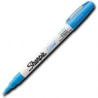 Sharpie 35548 Fine Point Paint Marker, Aqua, Permanent, Quick Drying; Permanent, oil-based opaque paint markers mark on light and dark surfaces; Use on virtually any surface, metal, pottery, wood, rubber, glass, plastic, stone, and more; Quick-drying, and resistant to water, fading, and abrasion; Xylene-free; AP certified; Aqua, Fine; Dimensions 5.00" x 0.38" x 0.38"; Weight 0.1 lbs; UPC 071641355484 (SHARPIE35548 SHARPIE 35548 SN35548 ALVIN FINE AQUA) 