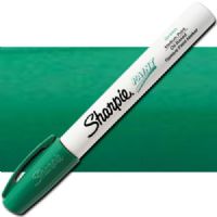 Sharpie 35552 Oil Paint Marker Medium Green; Permanent, oil-based opaque paint markers mark on light and dark surfaces; Use on virtually any surface; metal, pottery, wood, rubber, glass, plastic, stone, and more; Quick-drying, and resistant to water, fading, and abrasion; Xylene-free; AP certified; Green, Medium; Dimensions 5.5" x 0.62" x 0.62"; Weight 0.1 lbs; UPC 071641355521 (SHARPIE35552 SHARPIE 35552 OIL PAINT MARKER MEDIUM GREEN) 
