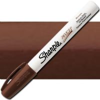 Sharpie 35553 Oil Paint Marker Medium Brown; Permanent, oil-based opaque paint markers mark on light and dark surfaces; Use on virtually any surface; metal, pottery, wood, rubber, glass, plastic, stone, and more; Quick-drying, and resistant to water, fading, and abrasion; Xylene-free; AP certified; Brown, Medium; Dimensions 5.5" x 0.62" x 0.62"; Weight 0.1 lbs; UPC 071641355538 (SHARPIE35553 SHARPIE 35553 OIL PAINT MARKER MEDIUM BROWN) 