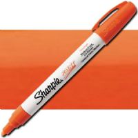 Sharpie 35557 Oil Paint Marker Medium Orange; Permanent, oil-based opaque paint markers mark on light and dark surfaces; Use on virtually any surface, metal, pottery, wood, rubber, glass, plastic, stone, and more; Quick-drying, and resistant to water, fading, and abrasion; Xylene-free; AP certified; Orange, Medium; Dimensions 5.5" x 0.62" x 0.62"; Weight 0.1 lbs; UPC 071641355576 (SHARPIE35557 SHARPIE 35557 OIL PAINT MARKER MEDIUM ORANGE) 