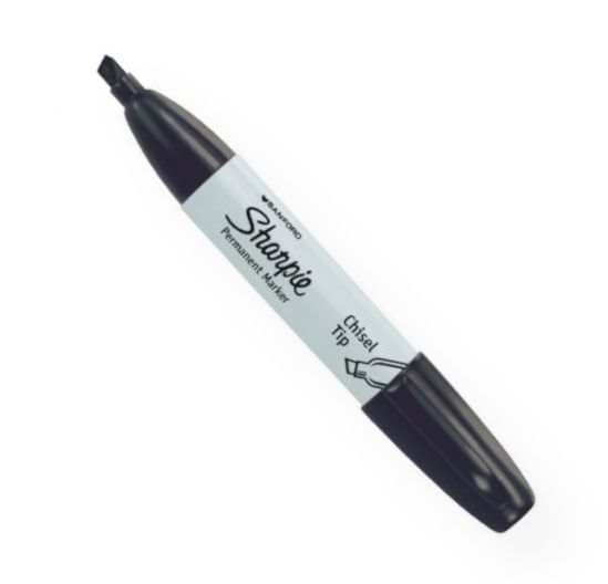 Sharpie 38201 Chisel Point Permanent Marker Black; Quick-drying, water-resistant, high intensity inks proven permanent on most surfaces; AP certified, non-toxic ink formula; Shipping Weight 0.72 lb; Shipping Dimensions 0.00 x 0.00 x 0.00 inches; UPC 071641332015 (SHARPIE38201 SHARPIE-38201 SHARPIE/38201 DRAWING SKETCHING MARKER)