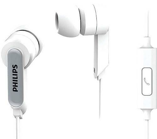 Philips SHE1405WT In-ear Headphone with Microphone, White, 20 mW Maximum power input, 8.6 mm Speaker diameter, Impedance 16 Ohm, Sensitivity 103 dB, Frequency response 10 - 22000 Hz, Perfect in-ear seal blocks out external noise, Integrated microphone & call button, 3 interchangeable rubber ear caps for optimal fit in all ear, UPC 692597070385 (SHE-1405WT SHE-1405-WT SHE 1405WT SHE1405)