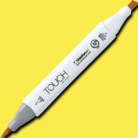 ShinHan Art 1210035-Y35 TOUCH Twin Brush, Lemon Yellow Marker; An advanced alcohol-based ink formula that ensures rich color saturation and coverage with silky ink flow; The alcohol-based ink doesn't dissolve printed ink toner, allowing for odorless, vividly colored artwork on printed materials; EAN 8809309663808 (SHINHANART1210035Y35 SHINHAN ART 1210035-Y35 19929-4060 ALVIN TWIN BRUSH LEMON YELLOW MARKER) 