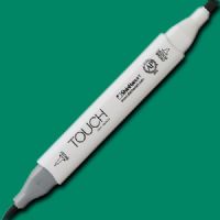 ShinHan Art 1210054-G54 TOUCH Twin Brush, Viridian Marker; An advanced alcohol-based ink formula that ensures rich color saturation and coverage with silky ink flow; The alcohol-based ink doesn't dissolve printed ink toner, allowing for odorless, vividly colored artwork on printed materials; EAN 8809309663976 (SHINHANART1210054G54 SHINHAN ART 1210054-G54 19929-4790 ALVIN TWIN BRUSH VIRIDIAN MARKER) 