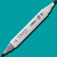 ShinHan Art 1210065-B65 TOUCH Twin Brush, Ice Blue Marker; An advanced alcohol-based ink formula that ensures rich color saturation and coverage with silky ink flow; The alcohol-based ink doesn't dissolve printed ink toner, allowing for odorless, vividly colored artwork on printed materials; EAN 8809309664072 (SHINHANART1210065B65 SHINHAN ART 1210065-B65 19929-5560 ALVIN TWIN BRUSH ICE BLUE MARKER) 