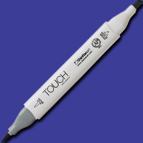ShinHan Art 1210073-PB73 TOUCH Twin Brush, Ultramarine Marker; An advanced alcohol-based ink formula that ensures rich color saturation and coverage with silky ink flow; The alcohol-based ink doesn't dissolve printed ink toner, allowing for odorless, vividly colored artwork on printed materials; EAN 8809309664157 (SHINHANART1210073PB73 SHINHAN ART 1210073-PB73 19929-5230 ALVIN TWIN BRUSH ULTRAMARINE MARKER)
