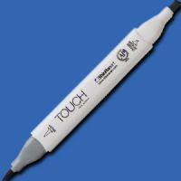 ShinHan Art 1210074-PB74 TOUCH Twin Brush, Brilliant Blue Marker; An advanced alcohol-based ink formula that ensures rich color saturation and coverage with silky ink flow; The alcohol-based ink doesn't dissolve printed ink toner, allowing for odorless, vividly colored artwork on printed materials; EAN 8809309664164 (SHINHANART1210074PB74 SHINHAN ART 1210074-PB74 19929-5230 ALVIN TWIN BRUSH BRILLIANT BLUE MARKER) 