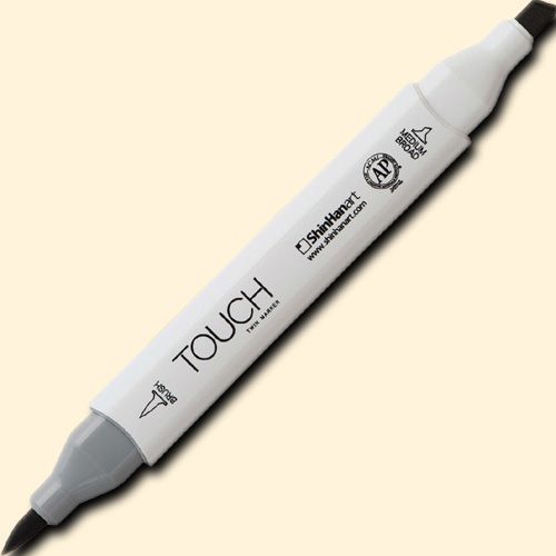 ShinHan Art 1210109-BR109 TOUCH Twin Brush, Pearl White Marker; An advanced alcohol-based ink formula that ensures rich color saturation and coverage with silky ink flow; The alcohol-based ink doesn't dissolve printed ink toner, allowing for odorless, vividly colored artwork on printed materials; EAN 8809309664447 (SHINHANART1210109BR109 SHINHAN ART 1210109-BR109 19929-1090 ALVIN TWIN BRUSH PEARL WHITE MARKER)