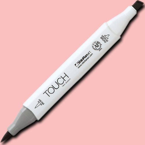 ShinHan Art 1210136-R136 TOUCH Twin Brush, Blush Marker; An advanced alcohol-based ink formula that ensures rich color saturation and coverage with silky ink flow; The alcohol-based ink doesn't dissolve printed ink toner, allowing for odorless, vividly colored artwork on printed materials; EAN 8809309664577 (SHINHANART1210136R136 SHINHAN ART 1210136-R136 19929-3460 ALVIN TWIN BRUSH BLUSH MARKER)