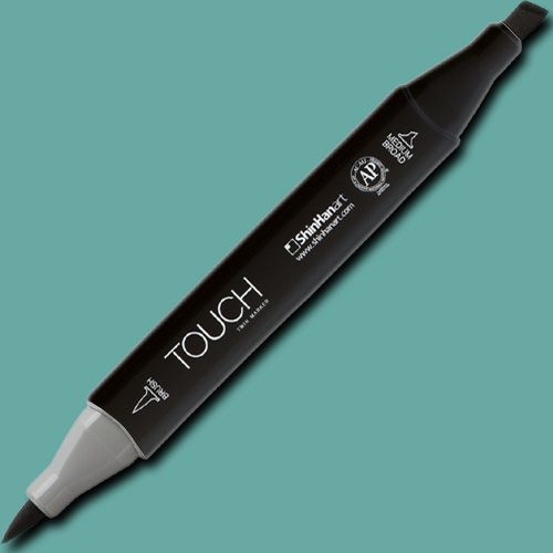 ShinHan Art 1210251-BG251 TOUCH Twin Brush, Verona Blue Marker; An advanced alcohol-based ink formula that ensures rich color saturation and coverage with silky ink flow; The alcohol-based ink doesn't dissolve printed ink toner, allowing for odorless, vividly colored artwork on printed materials; EAN 8809326960560 (SHINHANART1210251BG251 SHINHAN ART 1210251-BG251 19929-5650 ALVIN TWIN BRUSH VERONA BLUE MARKER)
