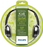 Philips SHK1000BK Kids Headband Headphones, Black, 100mW Maximum power input, Frequency response 10 - 24000Hz, Impedance 32 ohm, Sensitivity 106dB, Soft ear cushions provide a comfortable and secure fit, Ultra lightweight headband for superb comfort and fit, Neodymium speaker drivers deliver pure balanced sound, UPC 609585237513 (SHK-1000BK SHK 1000BK SHK-1000-BK SHK1000) 