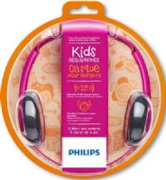 Philips SHK1000PK Kids Headband Headphones, Pink, 100mW Maximum power input, Frequency response 10 - 24000Hz, Impedance 32 ohm, Sensitivity 106dB, Soft ear cushions provide a comfortable and secure fit, Ultra lightweight headband for superb comfort and fit, Neodymium speaker drivers deliver pure balanced sound, UPC 609585237544 (SHK-1000PK SHK 1000PK SHK-1000-PK SHK1000) 