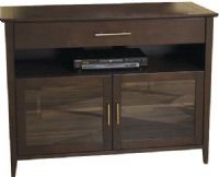 TechCraft SHK4836E Credenza Wide 48", Solid Wood and Venner in An Espresso Finish, Acommodates most 52'' and smaller flat panel Televisions, Doors to conceal your components, Convenient easily accessible component slot, Extra wide drawer for additional storage, Top Shelf 175 lbs. Weight Capacity, UPC 623788005908 (SHK-4836E SHK 4836E SH-K4836E SHK4836) 