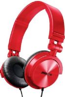 Philips SHL3050RD DJ Stereo Headphones, Red; 1000 mW Maximum power input; Frequency response 20 - 20000 Hz; Impedance 24 Ohm; Sensitivity 106 dB; Flat and compact foldable design for easy storage on the go; 32mm speaker driver delivers powerful and dynamic sound; Adjustable earshells and headband fits the shape of any head; UPC 609585245365 (SHL-3050RD SHL-3050/RD SHL3050R SHL3050) 