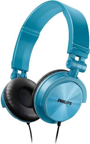 Philips SHL3050TL DJ Stereo Headphones, Teal; 1000 mW Maximum power input; Frequency response 20 - 20000 Hz; Impedance 24 Ohm; Sensitivity 106 dB; Flat and compact foldable design for easy storage on the go; 32mm speaker driver delivers powerful and dynamic sound; Adjustable earshells and headband fits the shape of any head; UPC 609585245372 (SHL-3050TL SHL-3050/TL SHL3050T SHL3050)