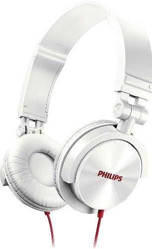 Philips SHL3050WH DJ Stereo Headphones, White; 1000 mW Maximum power input; Frequency response 20 - 20000 Hz; Impedance 24 Ohm; Sensitivity 106 dB; Flat and compact foldable design for easy storage on the go; 32mm speaker driver delivers powerful and dynamic sound; Adjustable earshells and headband fits the shape of any head; UPC 692341072482 (SHL-3050WH SHL-3050/WH SHL3050W SHL3050)