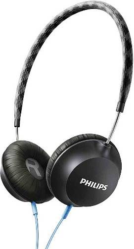 Philips SHL5100BK Strada Headband Headphones, Black, 32 mW Maximum power input, Frequency response 19 - 21500 Hz, Impedance 32 Ohm, Sensitivity 104 dB, 32mm high-powered drivers deliver clear sound, Open acoustic design for natural sound, Light and slim headband for exceptional comfort, Fine-knit headband sleeve with a vivid design, UPC 609585235236 (SHL-5100BK SHL 5100BK SHL-5100-BK SHL5100)