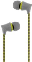 Sharper Image SHP889YL Fabric Corded Earbuds with Mic, Yellow; Fits with all devices, including Android, Galaxy and Amazon phones and tablets, as well as all Apple products; Stop untangling your headphones With the durable, tangle-resistant cable on the Fabric Corded Earbuds by Sharper Image; Enjoy your music without any extraneous sounds entering your ears (SHP-889YL SHP 889YL SHP889-YL SHP889) 