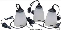 Sierra Wave 9721 Portable Area Light Set, Set of 3, White Color; 88 Super-bright LEDs; 400 Lumens; Carabiner clip; Dimensions 5.5” x 4” Light Globe; Weight 1.5 lbs; UPC 769372097215 (SIERRAWAVE9721 SIERRAWAVE-9721 SIERRAWAVE 9721 SIERRA WAVE 9721) 