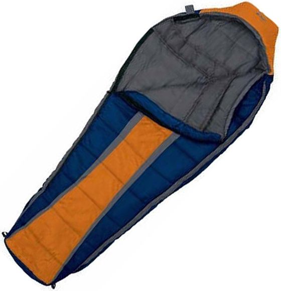 Slumberjack SJ01490F44 Sleeping Bag Glacier 0F (0F/-18C) Regular Right, Fully contoured hood with flip-over option, Easy access drawcords, Full-length insulated draft tube with anti-snag zipper protection (SJ01490F44 SJ0-1490F44 SJ01490F-44 SJ014-90F44)