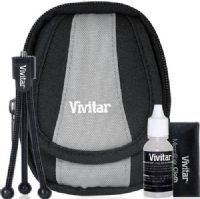 Vivitar VSK-125 Digital Camera Starter Kit, Includes Hard Shell Carrying Case, LCD Screen Cleaning Kit and Mini Tripod, UPC 681066844458 (VSK125 VSK 125 VIV-SK-125) 