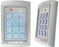 Seco-Larm SK-1323-SDQ ENFORCER Sealed Housing Weatherproof Outdoor Stand-Alone Digital Access Keypad; 12~24 VAC/VDC operation; 1010 Users (Output #1: 1000 users, Output #2: 10 users); 2 Form C relays, each rated 1 Amp @ 30VDC; Each relay has programmable output time from 1~99 seconds or toggle; UPC 676544011088 (SK1323SDQ SK1323-SDQ SK-1323SDQ)  