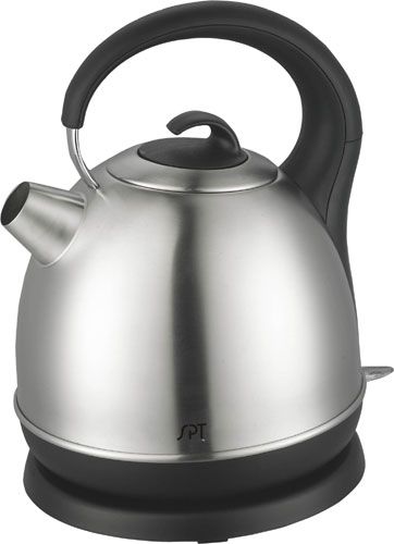 Sunpentown SK-1715S Stainless Cordless Electric Kettle, 1.7 liters capacity, Stainless steel body, Patented Otter temperature controller, Powerful 1500W heating element for rapid boiling, Cord-free kettle easily removes from base, 360 degrees swivel base, Concealed heating element, Automatic/manual switch off with power indicator, UPC 876840004245 (SK1715S SK 1715S SK-1715)