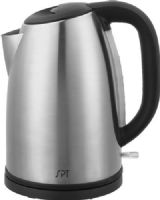Sunpentown SK-1716S Stainless Cordless Electric Kettle, 1.7 liters capacity, Stainless steel body, Patented Otter temperature controller, Powerful 1500W heating element for rapid boiling, Cord-free kettle easily removes from base, 360 degrees swivel base, Concealed heating element, Automatic/manual switch off with power indicator, UPC 876840004252 (SK1716S SK 1716S SK-1716) 