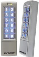 Seco-Larm SK-2323-SPQ ENFORCER Mullion-Style Outdoor Stand-Alone Digital Access Keypad with Built-In Proximity Car Reader; 12~24 VAC/VDC operation; 1010 Users (Output #1: 1000 users, Output #2: 10 users); 2 Form C relays, each rated 1 Amp @ 30VDC; Each relay has programmable output time from 1~99 seconds or toggle; UPC 676544011057 (SK2323SPQ SK2323-SPQ SK-2323SPQ)  