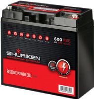Shuriken SK-BT20 Car Battery Power Cell, 600 Watts, 20 Amp Hours, 12 Volt, Compact size, Absorbed glass mat technology, Can be mounted in any position, 7.14" W x 6.5" H x 3" D, UPC 086429173402 (SK BT20 SK-BT20 SKBT20) 