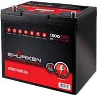 Shuriken SK-BT60 Car Battery Power Cell, 1500 Watts, 60 Amp Hours, 12 Volt, Compact size, Compact size, Absorbed glass mat technology, Can be mounted in any position, Can be discharged and re-charged 100’s of times,  9" W x 8" H x 5.5" D, UPC 086429173426 (SKBT60 SK-BT60 SK BT60) 