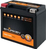 Shuriken SK-BTX14-BS Power Sport Batteries, 230 Crank Amps, 12 Amp Hours, 5.88" W x 5.75" H x 3.44" D, Fits JIS battery type BTX14-BS applications, Factory activated ready for use, UPC 086429295166 (SK-BTX14-BS SK-BTX14-BS SK-BTX14 BS) 