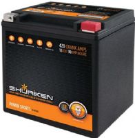 Shuriken SK-BTX30L Power Sport Batteries, 180 Crank Amps, 10 Amp Hours, Fits JIS battery type BTX30L applications, Factory activated ready for use, 5.88" W x 5.13" H x 3.5" D, UPC 086429295203 (SK BTX30L SK-BTX30L SKBTX30L) 