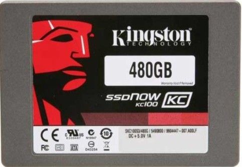 Kingston SKC100S3/480G model Ssdnow Kc100 Internal Solid State Drive, Solid state drive - internal Device Type, 480 GB Capacity, 2.5