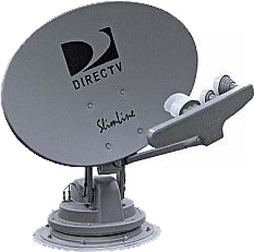 Winegard SK-SWM3 Satellite Antenna Satellite HDTV, Roof Mount; DirecTV SD & HD Compatible Satellite Providers, 99, 101, 103 Satellites Acquired; Views 3 satellites simultaneously; Compatible with DirecTV Genie; Stationary Use Only; Intended for RV or Camper Trailer use only; View list of compatible DirecTV receivers; Dimensions 46