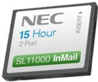 NEC SL-1100112 InMail 2-Port/15-Hour Voicemail For use with Sl-1100 Digital System; Provides automated attendant and voice mail functions; Expandable to a maximum of (16) InMail ports with optional 2-port licenses; Provides (84) Subscriber Mailboxes, (16) Routing Mailboxes and (16) Group Mailboxes; UPC 714627014837 (SL1100112 SL 1100112) 