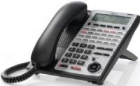 NEC SL-1100161 Model SL1100 24-Button IP Telephone, Black, Full-duplex Hands-free, Backlit 3-line/24-character display, Backlit Dialpad, User Programmable Function Keys with Red/Green LED's, (4) Soft Keys, (9) Fixed Feature Keys, Navigator Key, (24) User Programmable Function Keys, 2-Step Leg Angle Adjustment, Headset Jack (SL1100161 SL 1100161) 