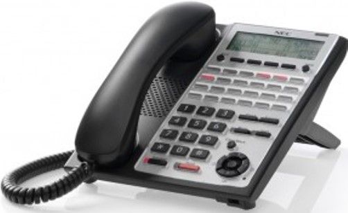 NEC SL-1100161 Model SL1100 24-Button IP Telephone, Black, Full-duplex Hands-free, Backlit 3-line/24-character display, Backlit Dialpad, User Programmable Function Keys with Red/Green LED's, (4) Soft Keys, (9) Fixed Feature Keys, Navigator Key, (24) User Programmable Function Keys, 2-Step Leg Angle Adjustment, Headset Jack (SL1100161 SL 1100161)