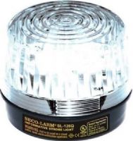 Seco-Larm SL-126-A24Q/C Strobe Light, Clear; For 6- to 24-Volt use; 100000 Candle power; Easy 2-wire installation, regardless of voltage; If the strobe light is being powered by a backup battery, as the battery is drained, the strobe light will continue to function; Perfect for “informative” household burglar alarm use; UPC 676544010807 (SL126A24QC SL-126-A24Q-C SL-126-A24Q SL126-A24Q/C SL-126A24Q/C)  