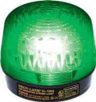 Seco-Larm SL-126-A24Q/G Strobe Light, Green; For 6- to 24-Volt use; 100000 Candle power; Easy 2-wire installation, regardless of voltage; If the strobe light is being powered by a backup battery, as the battery is drained, the strobe light will continue to function; Perfect for “informative” household burglar alarm use; UPC 676544010852 (SL126A24QG SL-126-A24Q-G SL-126-A24Q SL126-A24Q/G SL-126A24Q/G)  