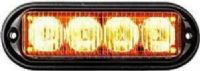 Seco-Larm SL-1311-MA/A ENFORCER Rectangular High Intensity 1Wx4 LED Strobe Light, Amber, Connect to the outside of an alarm bell box for external high-intensity notification, Fully epoxied weatherproof (IP66) and vibration-resistant design for external or internal use, Up to 100000 hours of continuous use, UPC 676544010890 (SL1311MAA SL-1311-MA-A SL-1311-MAA SL-1311MA/A)  