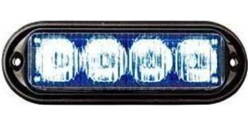 Seco-Larm SL-1311-MA/B ENFORCER Rectangular High Intensity 1Wx4 LED Strobe Light, Blue, Connect to the outside of an alarm bell box for external high-intensity notification, Fully epoxied weatherproof (IP66) and vibration-resistant design for external or internal use, Up to 100000 hours of continuous use, UPC 676544010906 (SL1311MAB SL-1311-MA-B SL-1311-MAB SL-1311MA/B) 