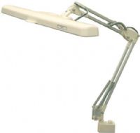 Sunpentown SL-824T5 Model T-5 Fluorescent Clamp-On Task Lamp, Clamp based for use on any desk or shelf (up to 1.75" thick), 28 inch flexible extension arm, 27.5 inch wide lamp head for broad coverage, Flexible arm and lamp head, Dimmable lighting, One energy-efficient T-5 fluorescent bulb included, Max reach 34 inches, Max height 19 inches, Made in Taiwan, UPC 876840006140 (SL824T5 SL 824T5 SL-824-T5) 