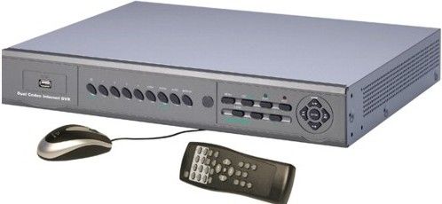 Security Labs SLD261 Four-Channel Internet Triplex Digital Video Recorder with Dual Codec and 250GB HDD, M-JPEG compression for recording and MPEG4 for internet transmission, Triplex function play/record/back-up simultaneously, PTZ control from front panel or internet, 1-channel audio with remote backup/USB backup, UPC 819110000196 (SLD-261 SLD 261)