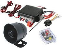 Seco-Larm SLI 820R ENFORCER Keyless Entry Upgrade; Automatically learns polarity of vehicle's door locks for simple installation; Includes dual-stage electronic shock sensor, Built-in parking light relay indicates armed, disarmed, triggered, pre-intrusion, zone bypass, valet, and tamper; Starter disable output; Push-button included for valet and emergency disarm (SLI820R SLI-820R)  