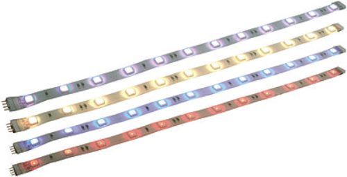 Seco-Larm SL-S212-BAQ ENFORCER Ultrabright LED Strips, Blue, Color 465~475 nm, Lumen output 400~500 mcd, Distance between LEDs 1" (25mm), Flexible LED Strip easily installs anywhere, Can be cut every 3 LEDs,