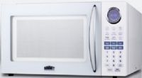 Summit SM1102WH Large Microwave Oven in White Finish with Stainless Steel Interior, 1000 Watts, Multiple power levels, End of cycle ring, Audible signal lets you know when cooking cycle is complete, Digital Clock display in soft blue LED lighting, Rotary turntable, Includes glass disc, One-Touch Auto Cook Menu, Digital Control Pad (SM-1102WH SM 1102WH SM1102-WH SM1102 WH) 